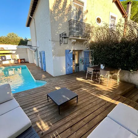 Jardin Piscine Proche Centre-ville 10 Mn Des Plages